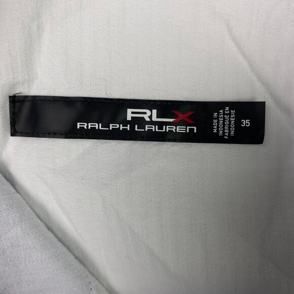 RLX Ralph Lauren Shorts Men's Size 35 Blue Golf Flat Front - Picture 6 of 11